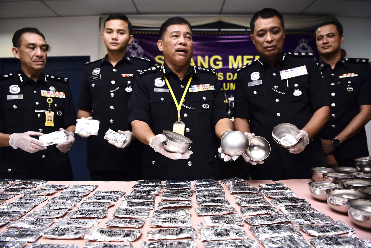 Mangkuk cendol berisi ketamin lebih RM300,000 dirampas