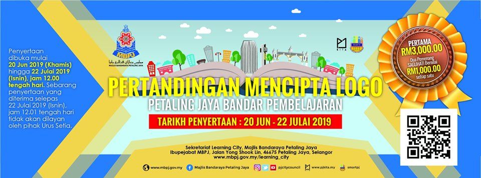 Rebut RM3,000 cipta Logo PJ Bandar Pembelajaran UNESCO