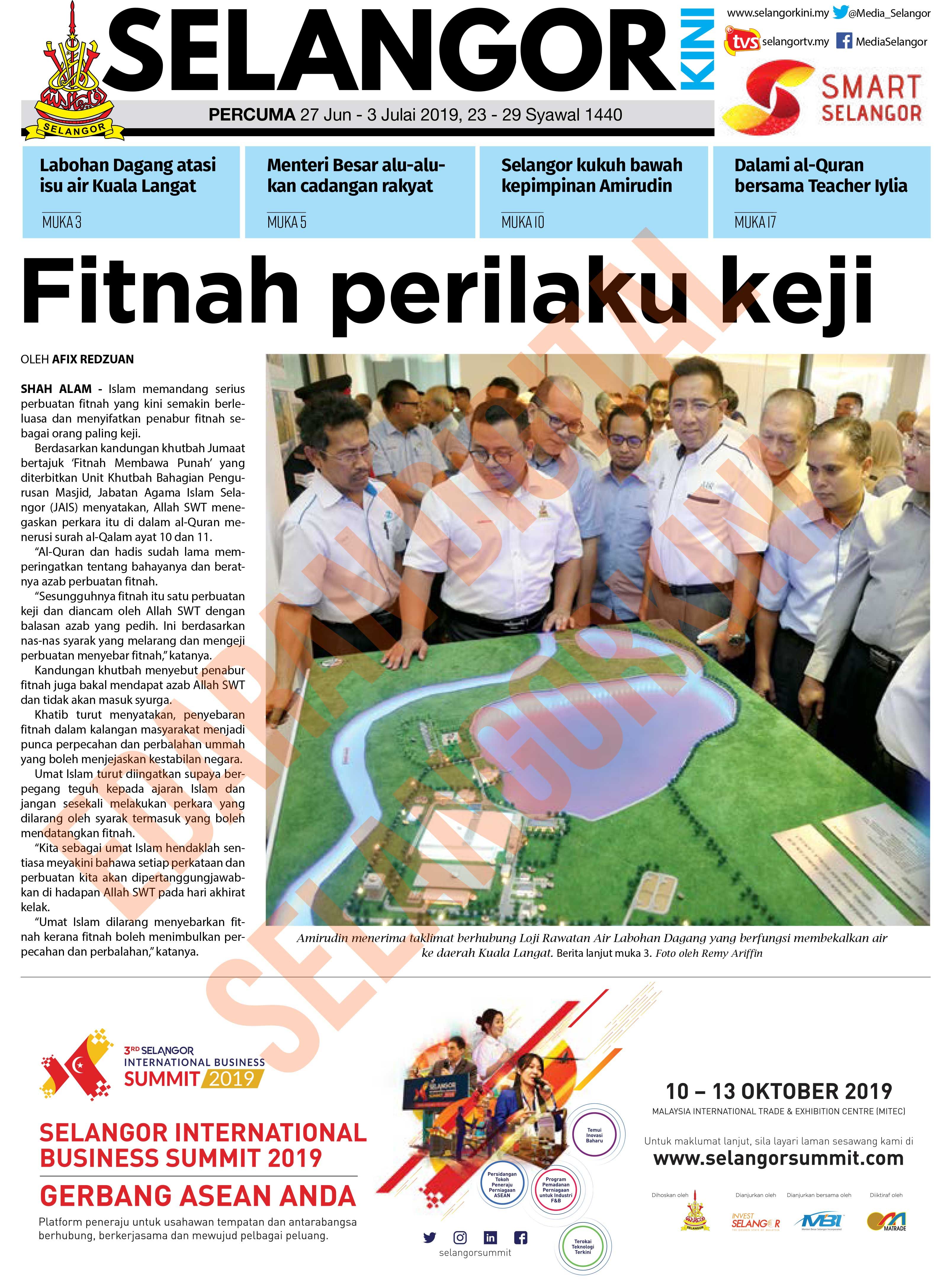 SelangorKini 27 Jun - 3 Julai 2019