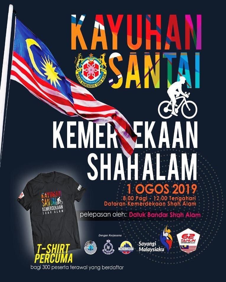 Kayuhan Santai Shah Alam semarak semangat patriotik