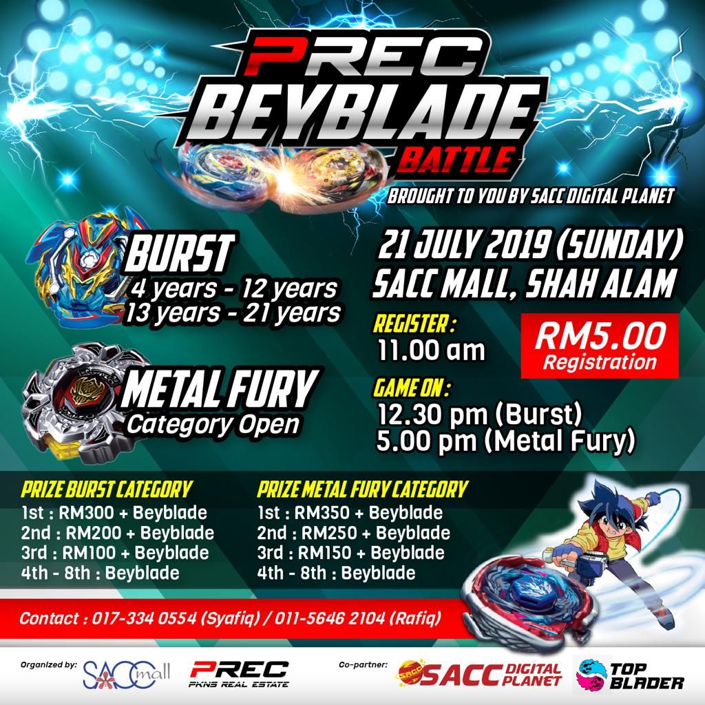 Peserta berentap rebut RM3,000 di ‘PREC Beyblade Battle’