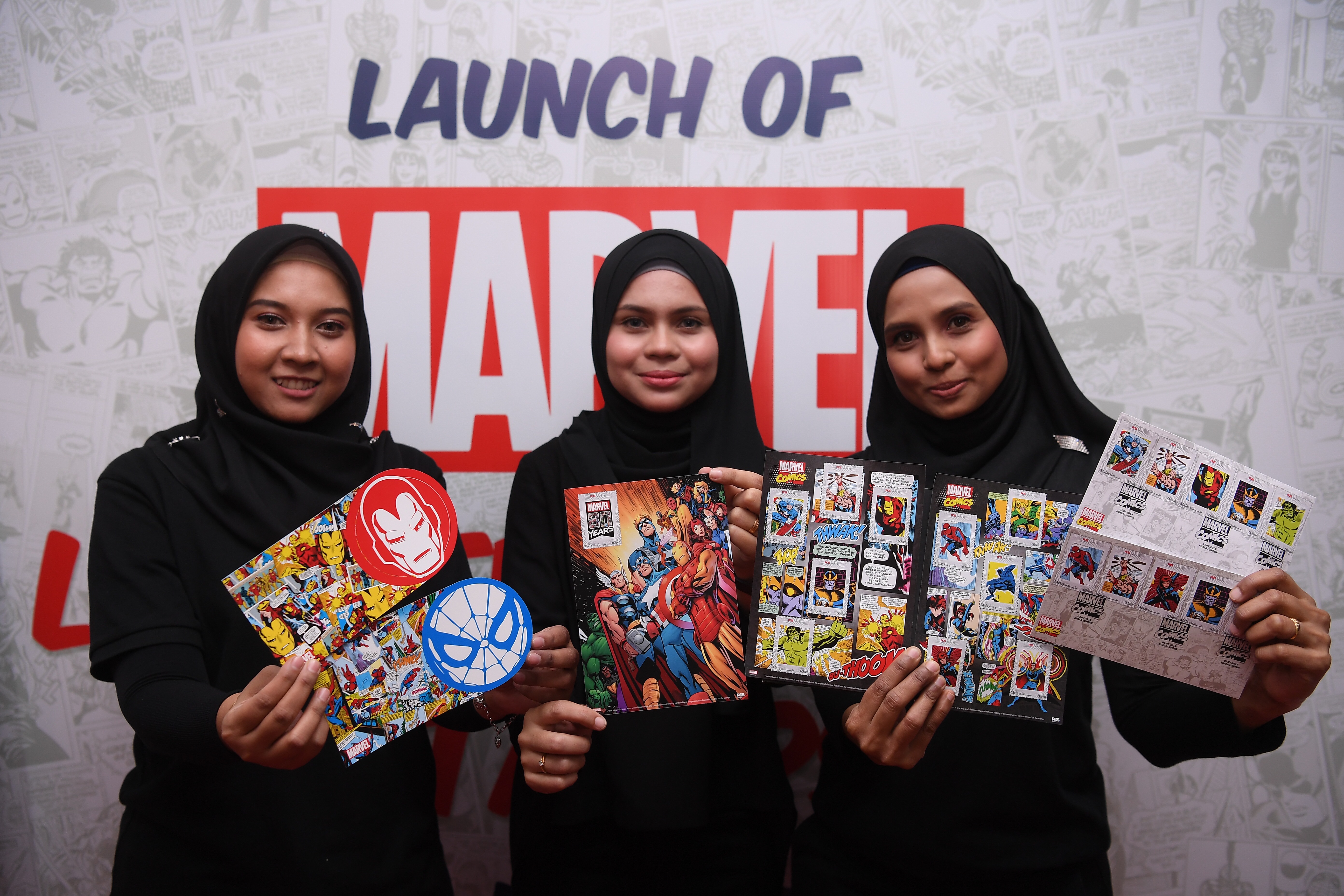 Pos Malaysia lancar siri setem Adiwira Marvel