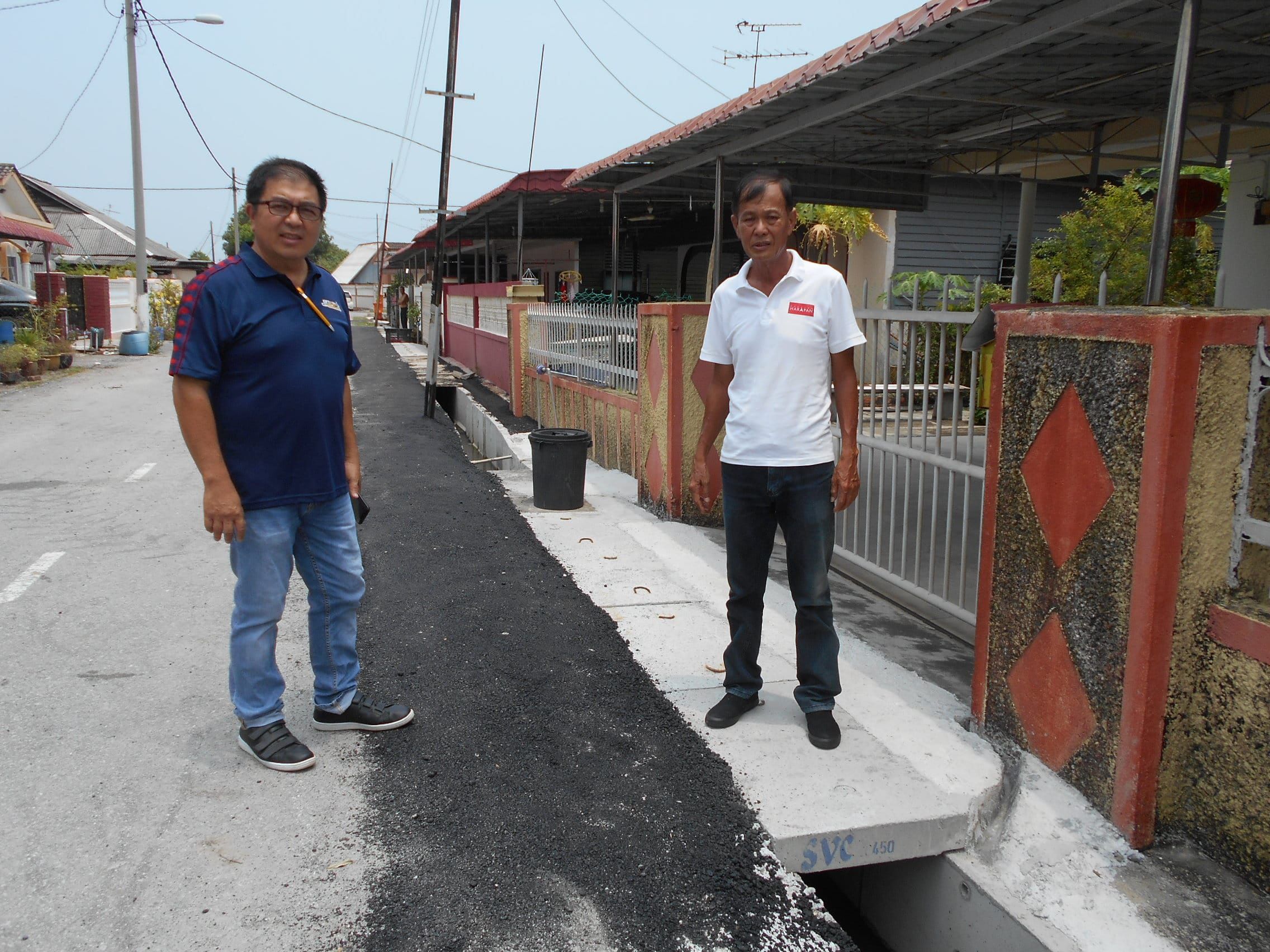 雪邦市会耗10万  修建双溪比力新村2道路