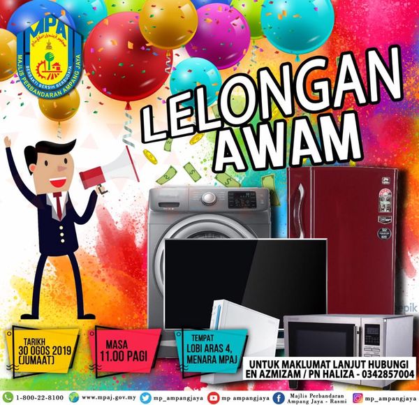 MPAJ lelong 18 barangan elektronik esok