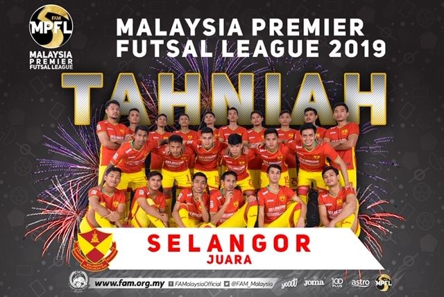 Selangor juara Malaysia Premier Futsal League 2019
