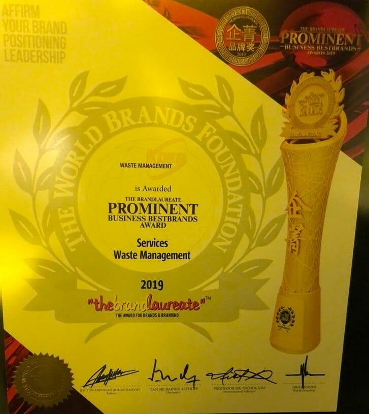KDEBWM Recognized as the Best Solid Waste Management Company in Selangor