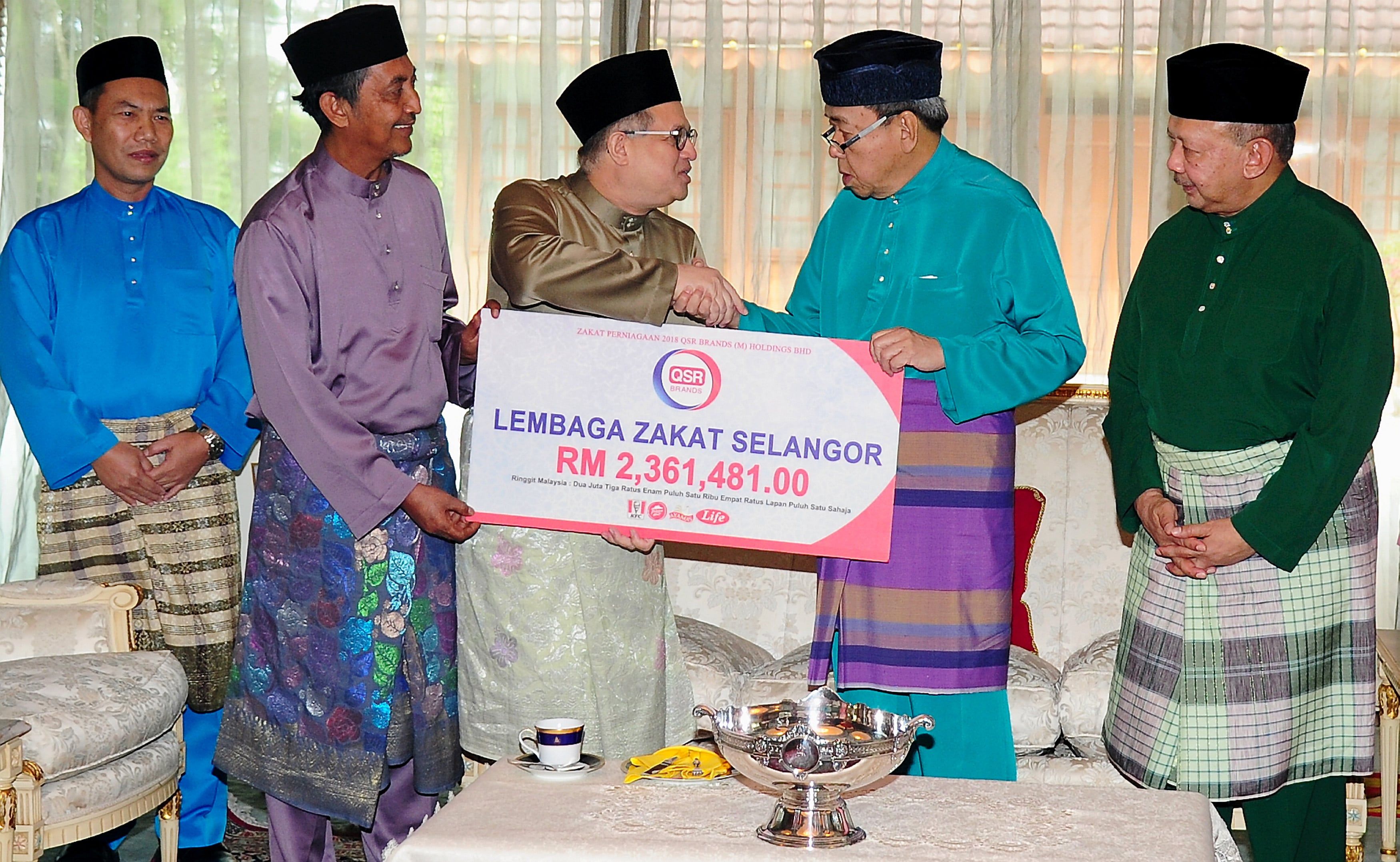 Sultan Selangor berkenan terima zakat perniagaan RM7.8 juta