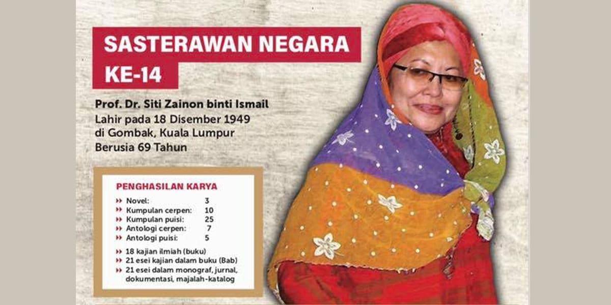 Prof Dr Siti Zainon Sasterawan Negara ke-14