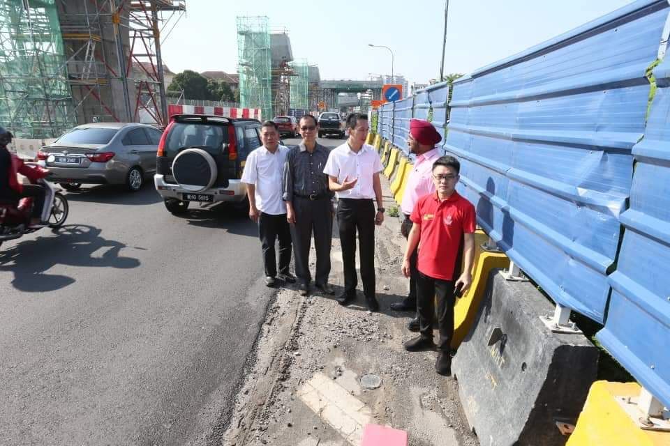 捷运工程致路烂水患  欧阳捍华请命解民困