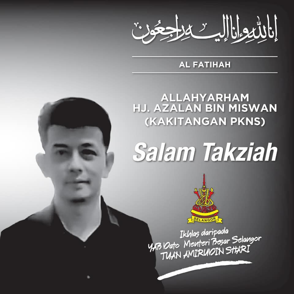 Jenazah Azalan dibawa pulang selewat-lewatnya Sabtu