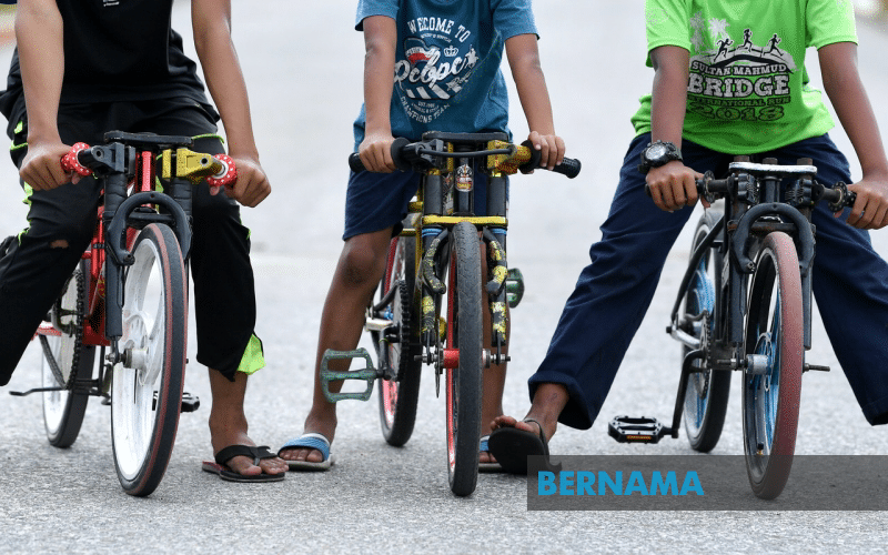 Biar anak terbabit basikal lajak, enam penjaga ditahan