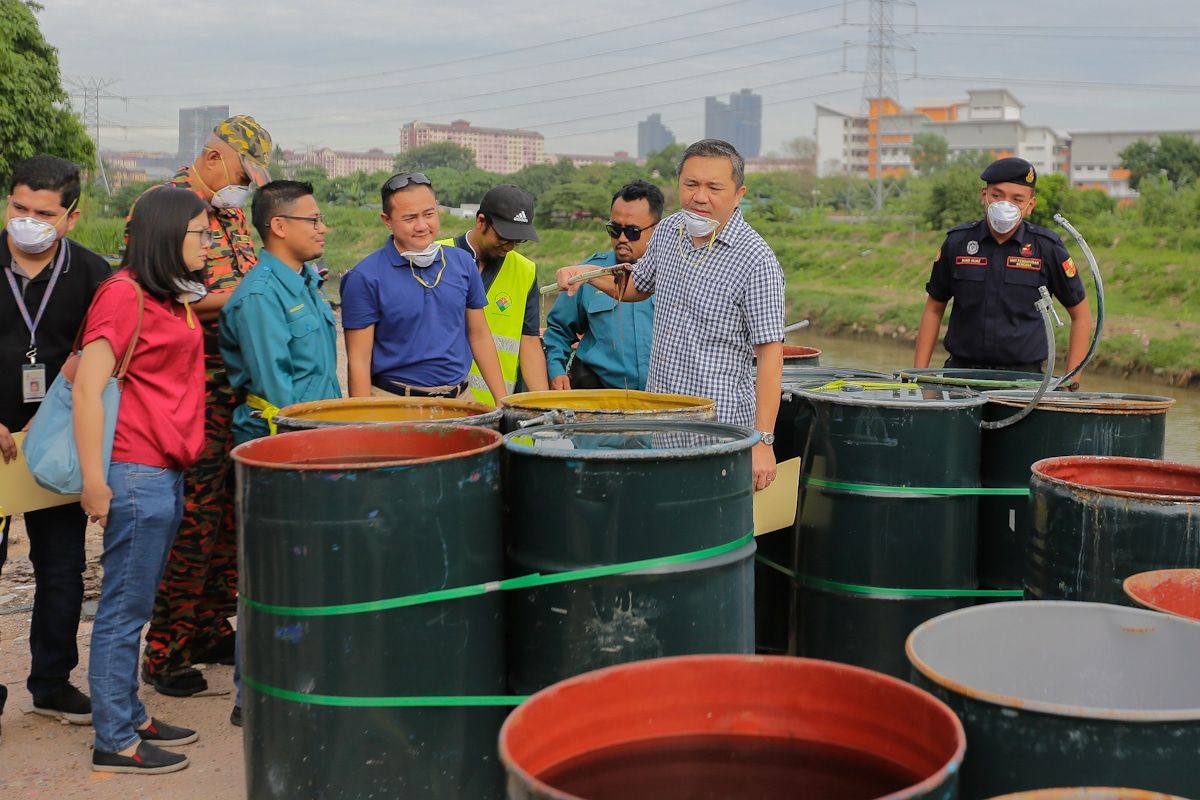 Sisa bahan kimia dialih, keadaan pencemaran terkawal