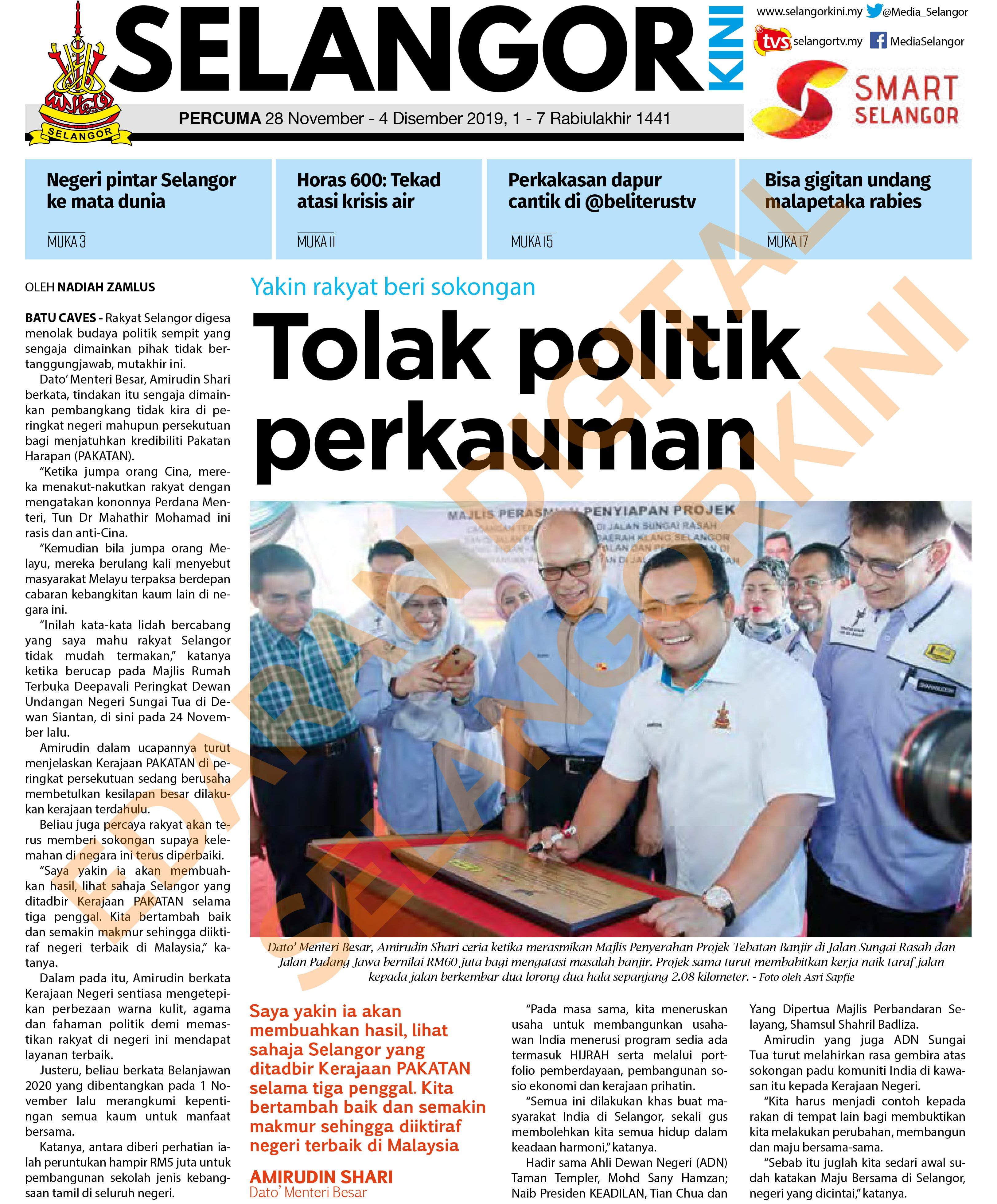 SelangorKini 28 November - 4 Disember 2019