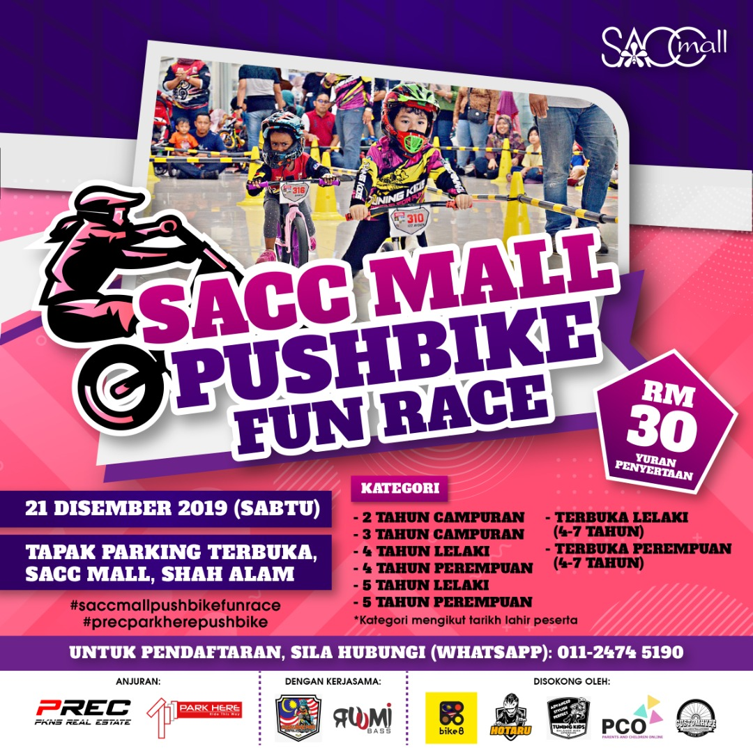 Peluang kanak-kanak menangi hadiah di pertandingan basikal tolak