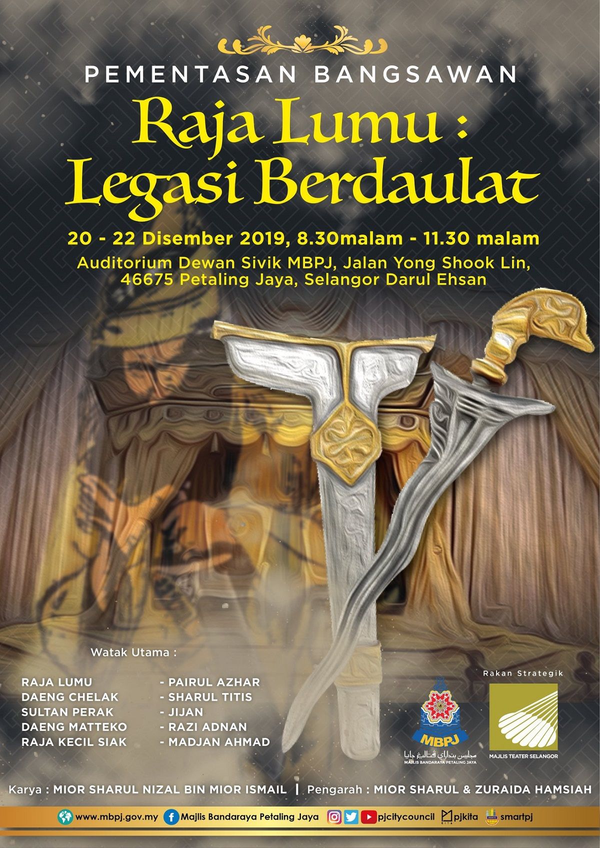 Jom tonton teater percuma 20 hingga 22 Disember ini