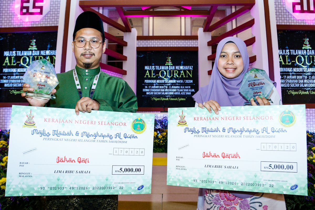 Najih, Faizah dinobat qari dan qariah Selangor