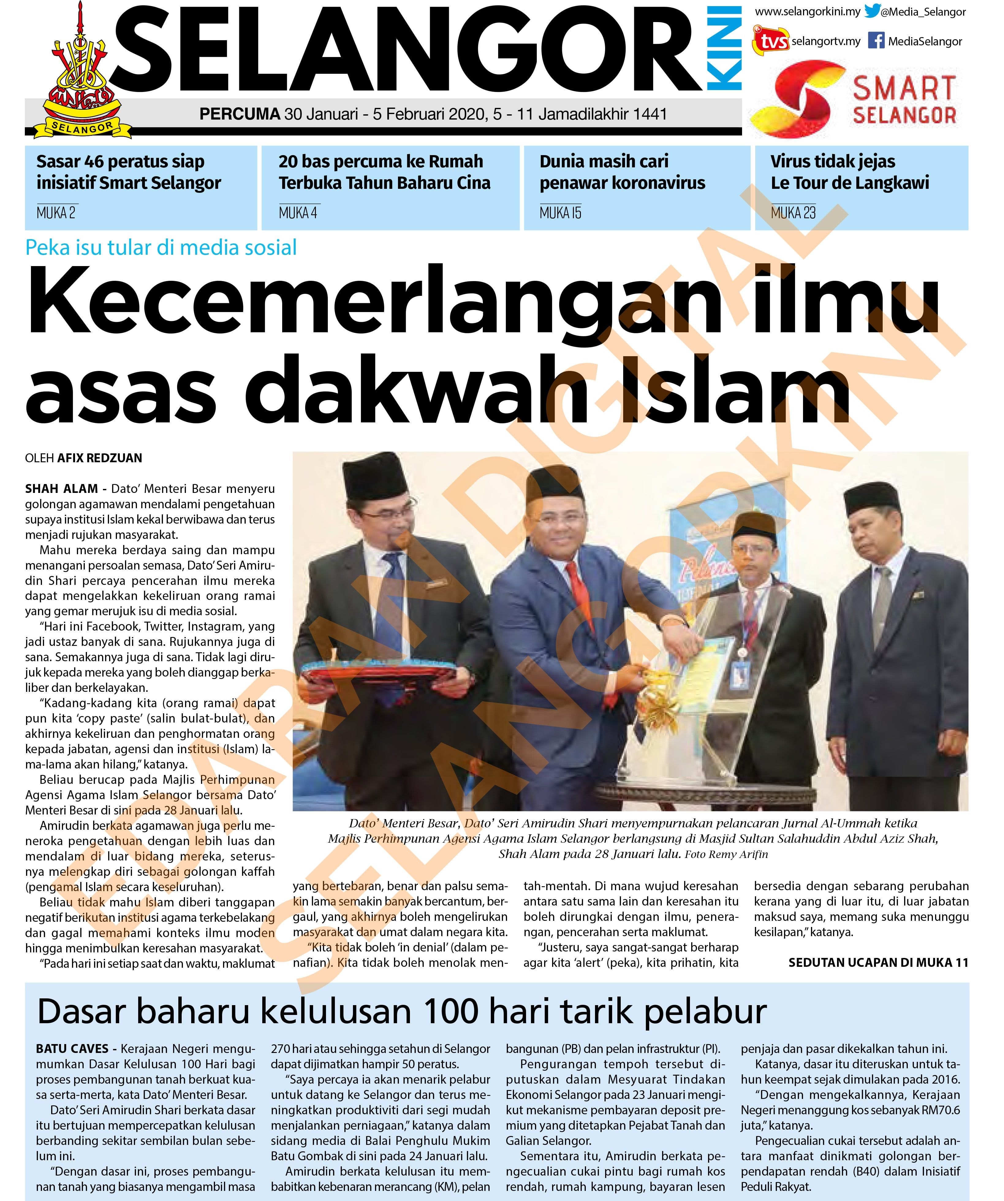 SelangorKini 30 Januari - 5 Februari 2020