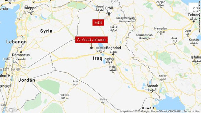 Iran bedil 12 roket ke markas udara AS di Iraq