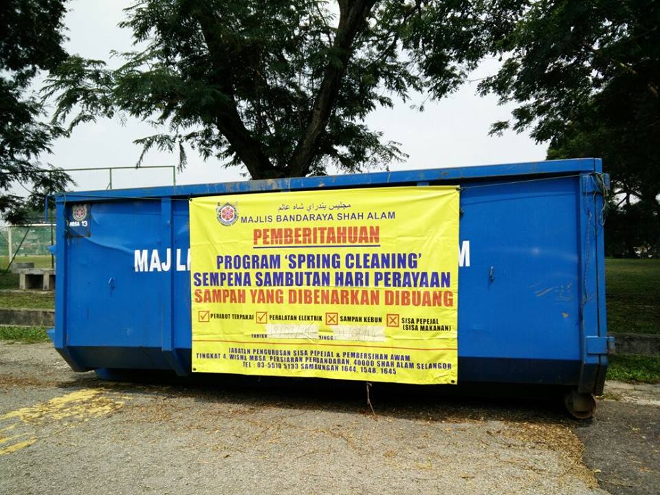 MBSA sedia 237 tong untuk sisa perabot, barang elektrik lama