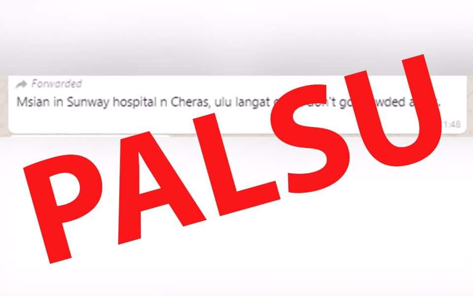 Rakyat dijangkiti koronavirus di hospital swasta, pusat beli-belah palsu