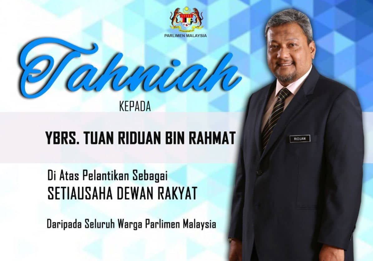 Riduan Rahmat appointed Dewan Rakyat secretary