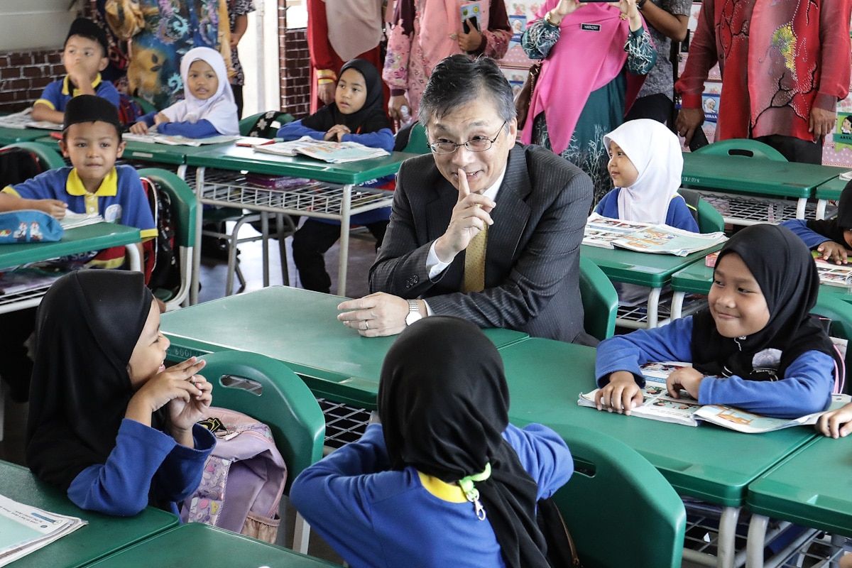 Japan ambassador praises students from Section 19 religious school