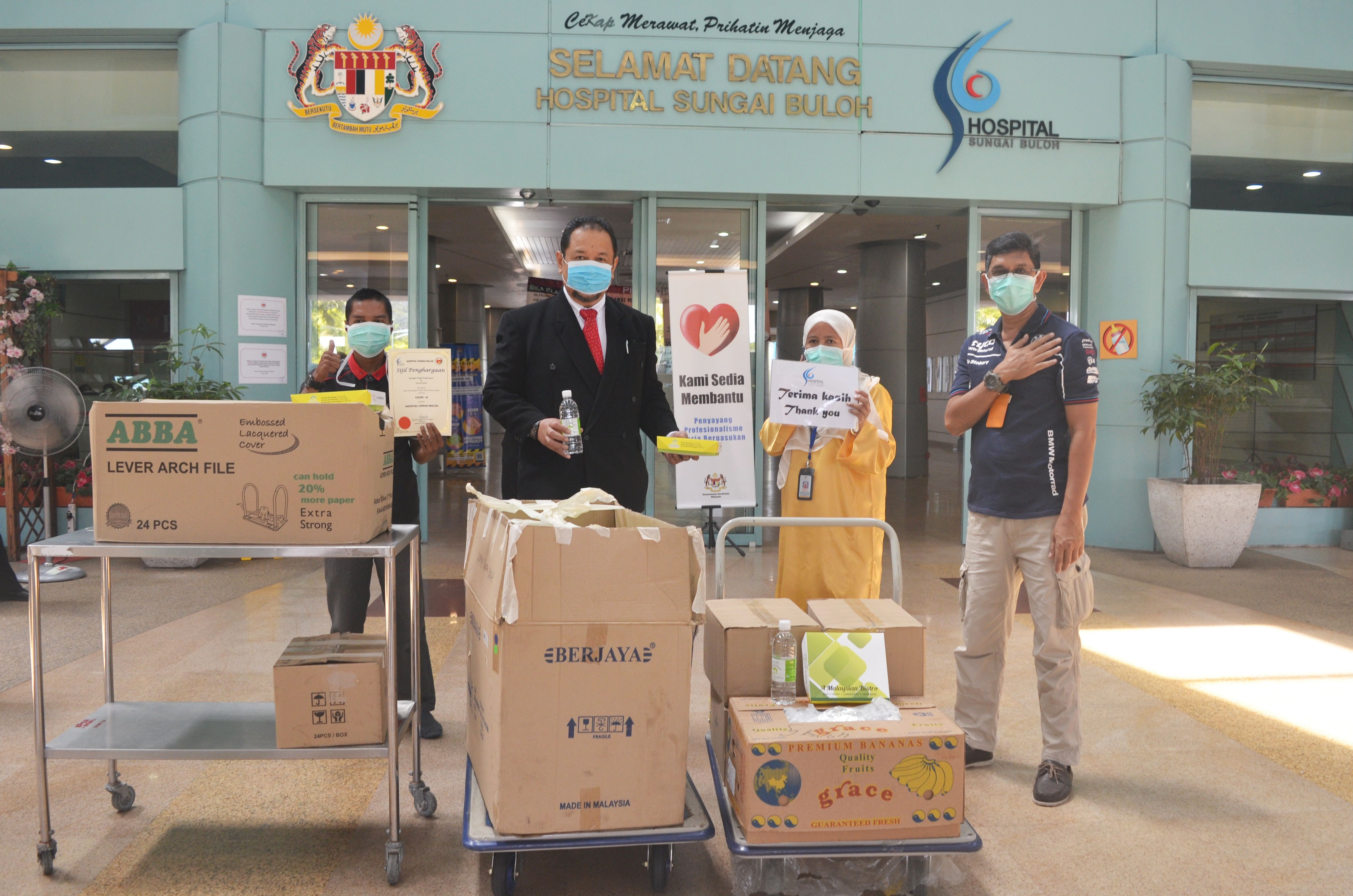 De Palma sumbang makanan kepada empat hospital di Selangor