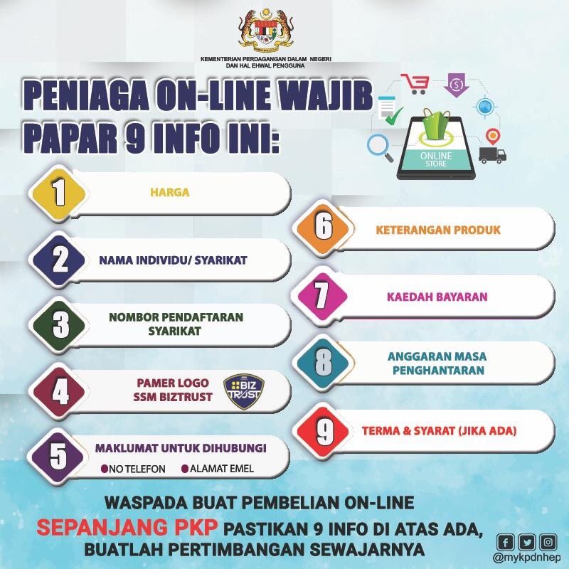 Jadi pengguna bijak, hati-hati buat belian dalam talian