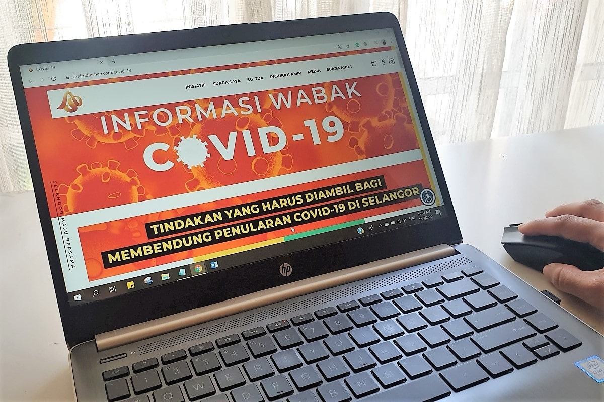 Selangor govt sets up website on latest Covid-19 updates