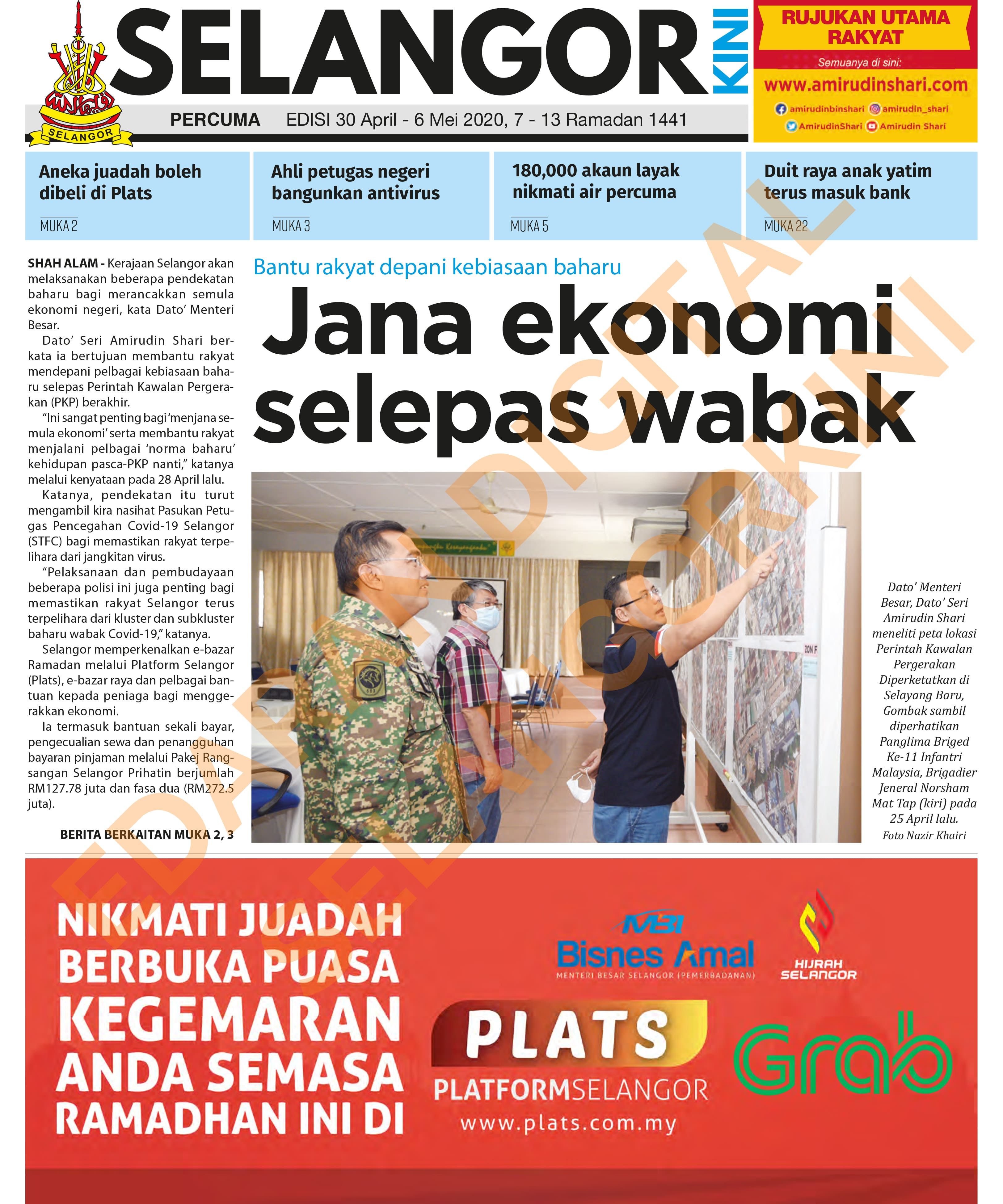 SelangorKini 30 April - 6 Mei 2020