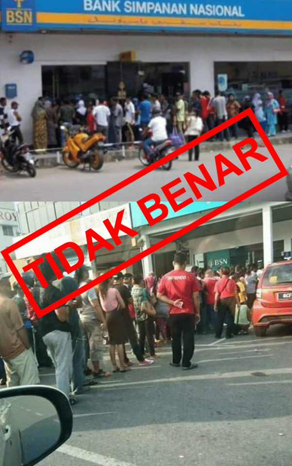 Tiada situasi orang awam serbu BSN keluarkan duit bantuan