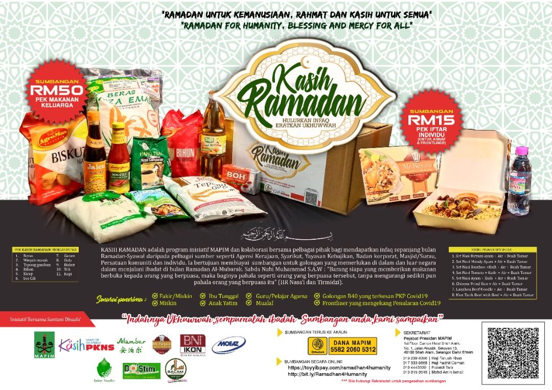 Mapim agih barang asas kepada 10,000 fakir miskin