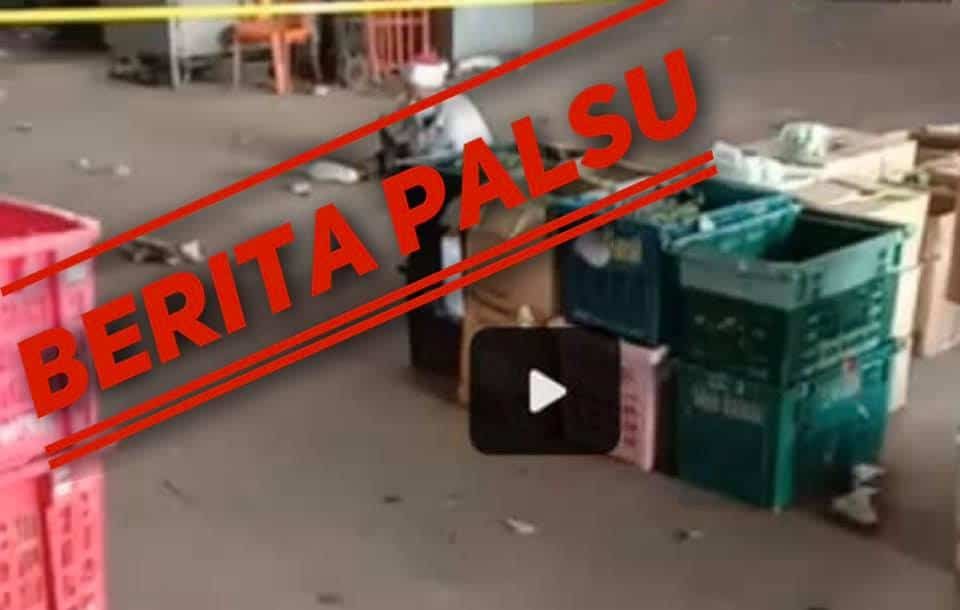Tidak benar lelaki pengsan di Pasar Borong Selayang pesakit Covid-19