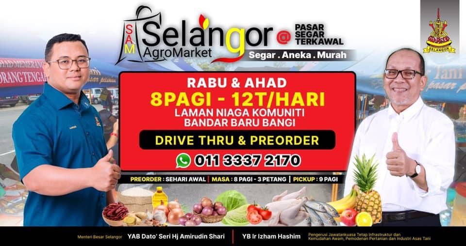 Selangor perkenal pasar pandu lalu, pesanan guna WhatsApp