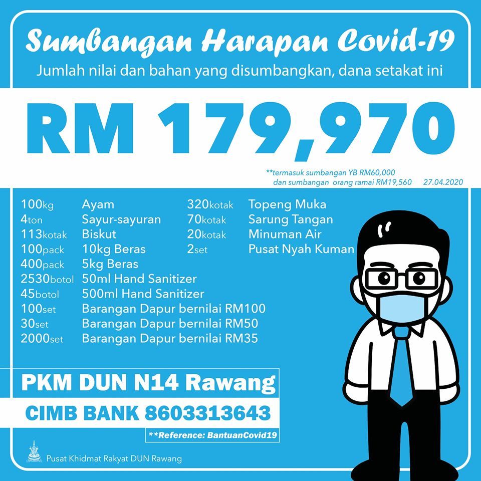 DUN Rawang agih sumbangan bernilai RM179,970