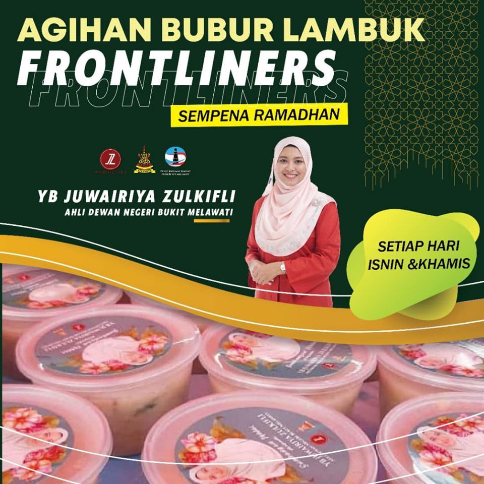 Wakil rakyat Bukit Melawati agih bubur lambuk setiap Isnin, Khamis