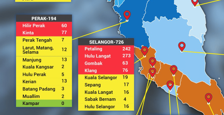 Covid-19: Satu lagi zon merah di Malaysia, 16 keseluruhan