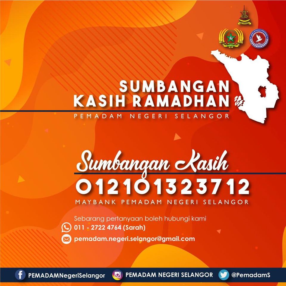 Pemadam Selangor mohon sumbangan jaya Kasih Ramadhan