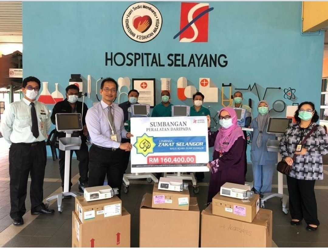 LZS sumbang peralatan perubatan kepada Hospital Selayang