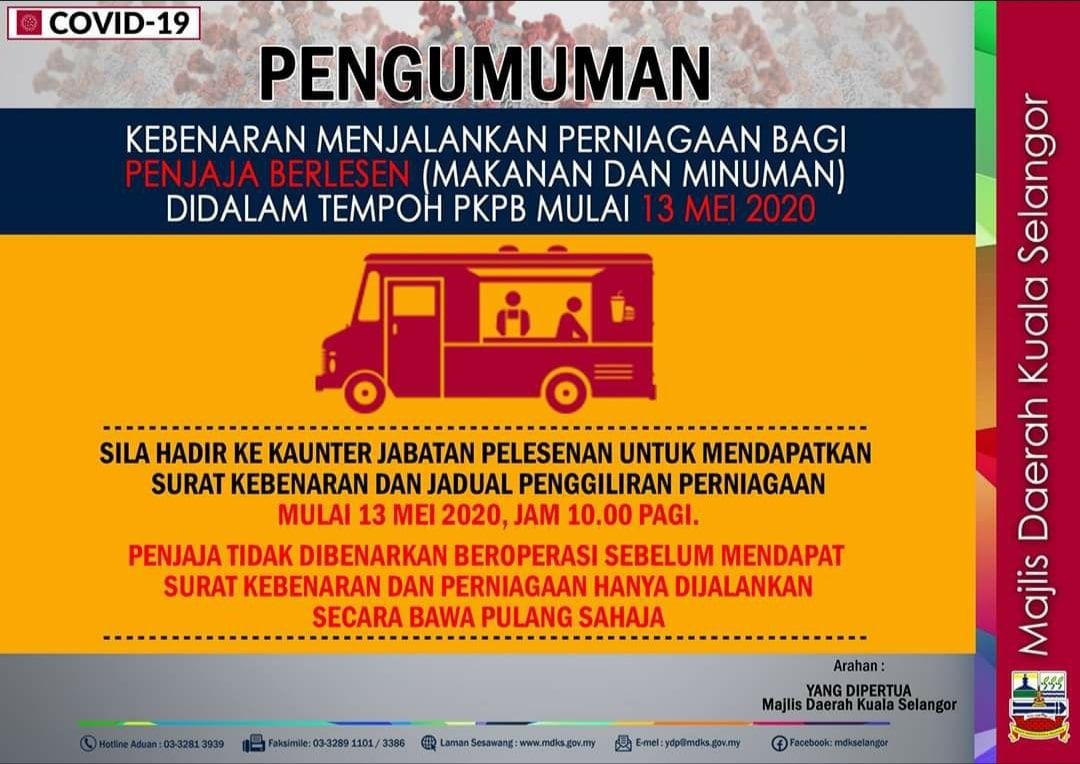 Penjaja perlu kebenaran MDKS sebelum beroperasi
