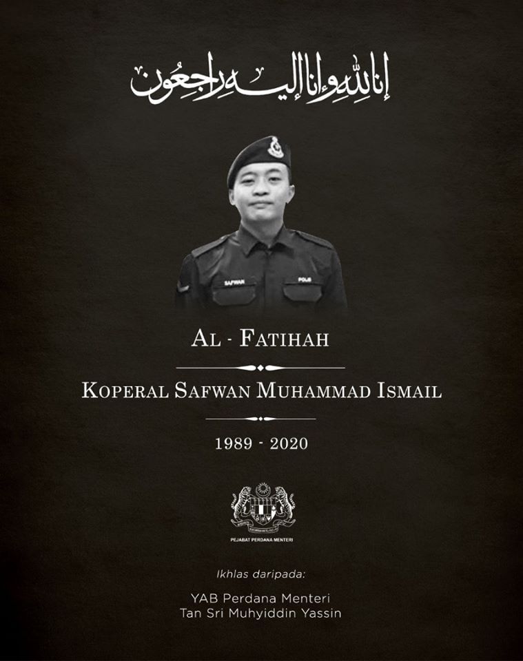 PM ucap takziah kematian Koperal Safwan