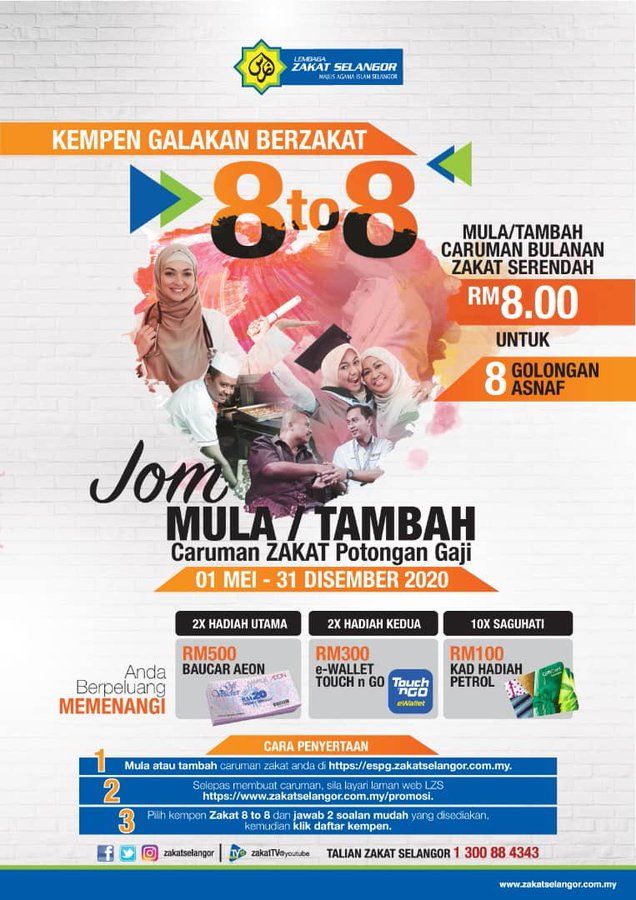 MB galak carum zakat serendah RM8, bantu lapan asnaf