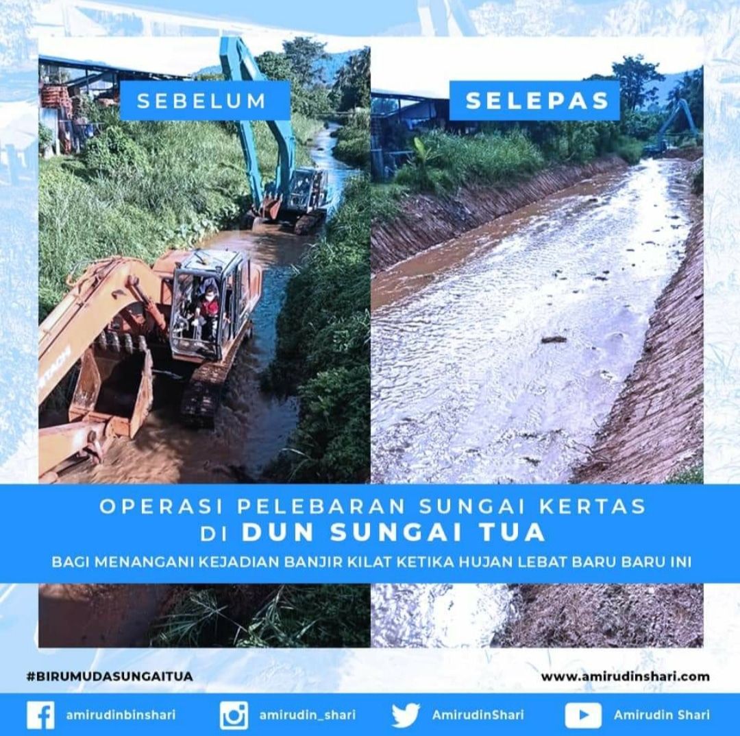 மந்திரி பெசார்: பத்து கேவ்ஸ் பகுதியில் ஆற்றை அகலப்படுத்தும் நடவடிக்கை முடிவுற்றது