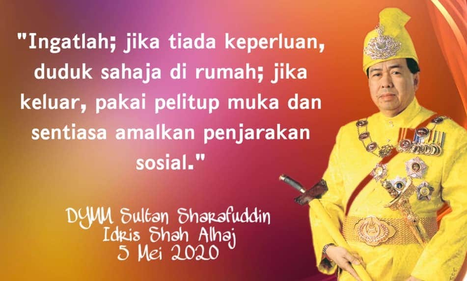 Sultan Selangor seru rakyat biasakan norma baharu
