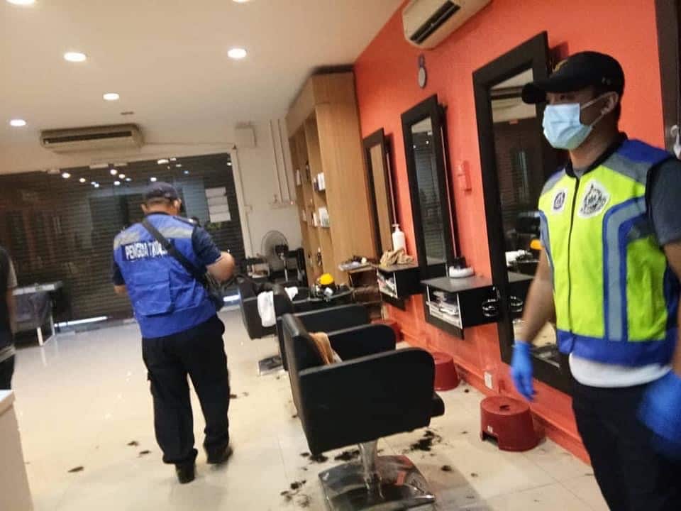 Salon gunting rambut di Klang ingkar PKPB Diubahsuai disita
