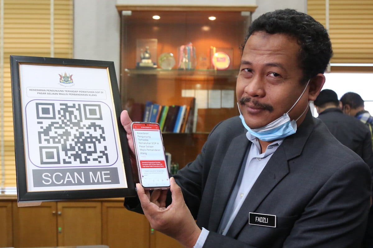 MPK lancar kod QR, pengunjung boleh nilai pematuhan SOP pasar
