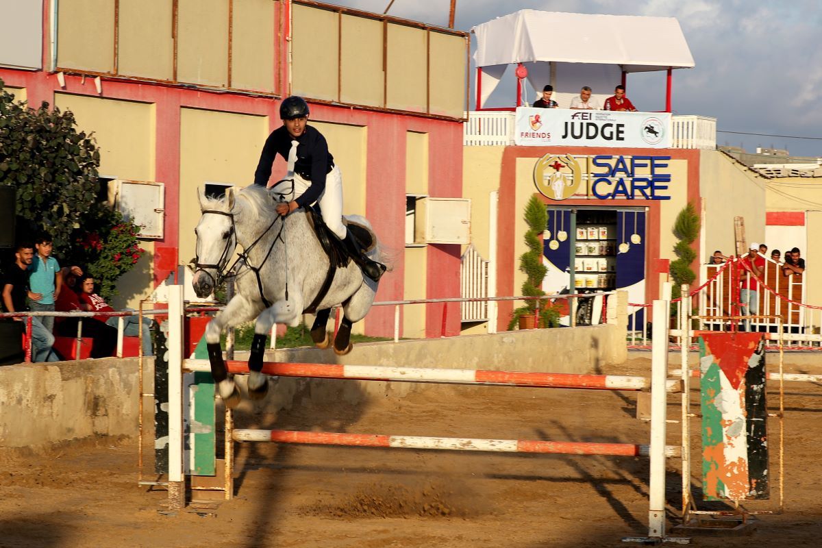 Gaza horse riders compete again as coronavirus curbs eased