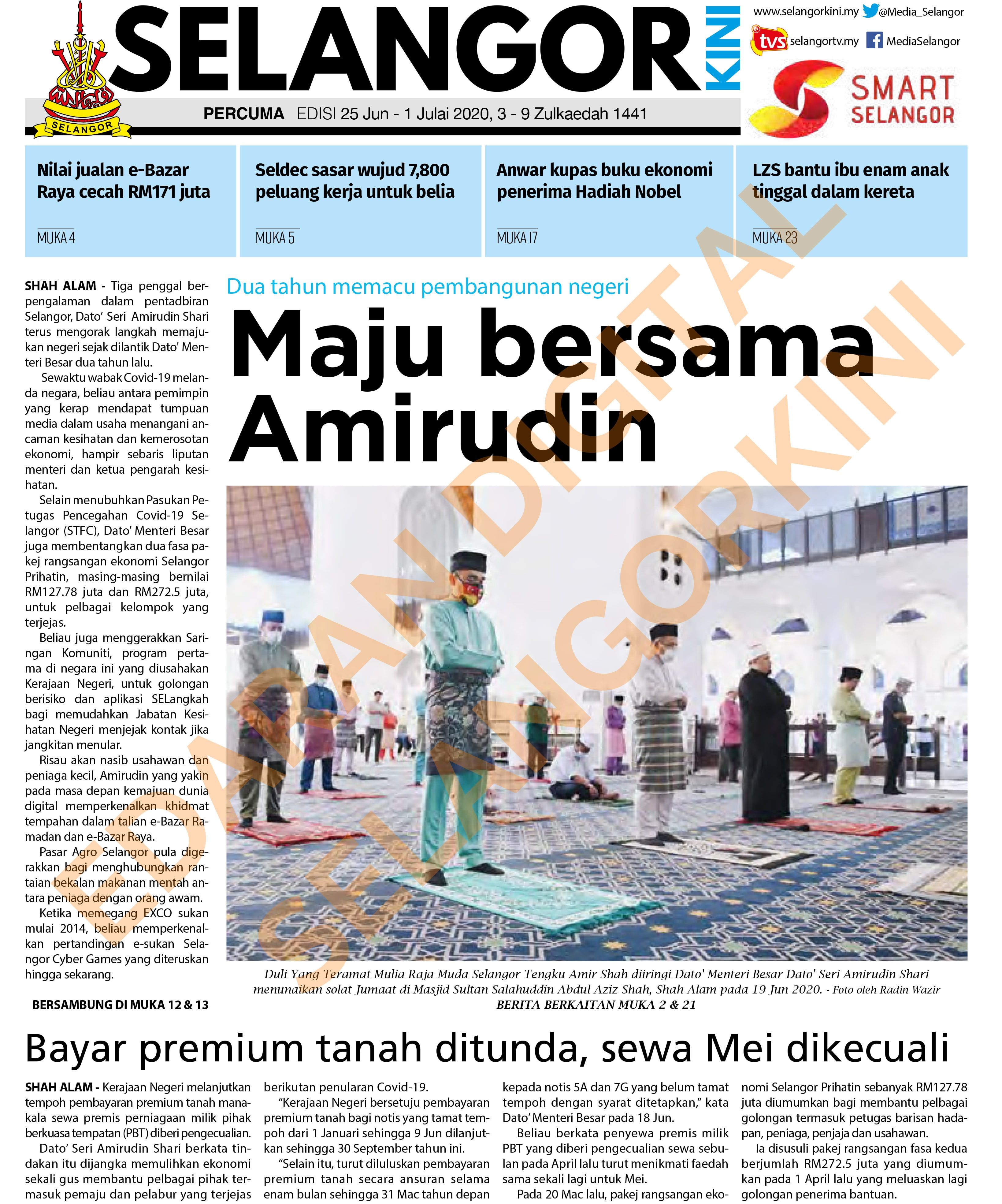 SelangorKini 25 Jun - 1 Julai 2020