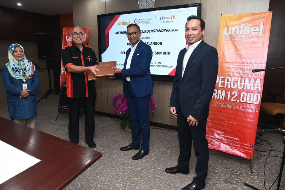 Unisel-Selgate jalin kerjasama khidmat kesihatan