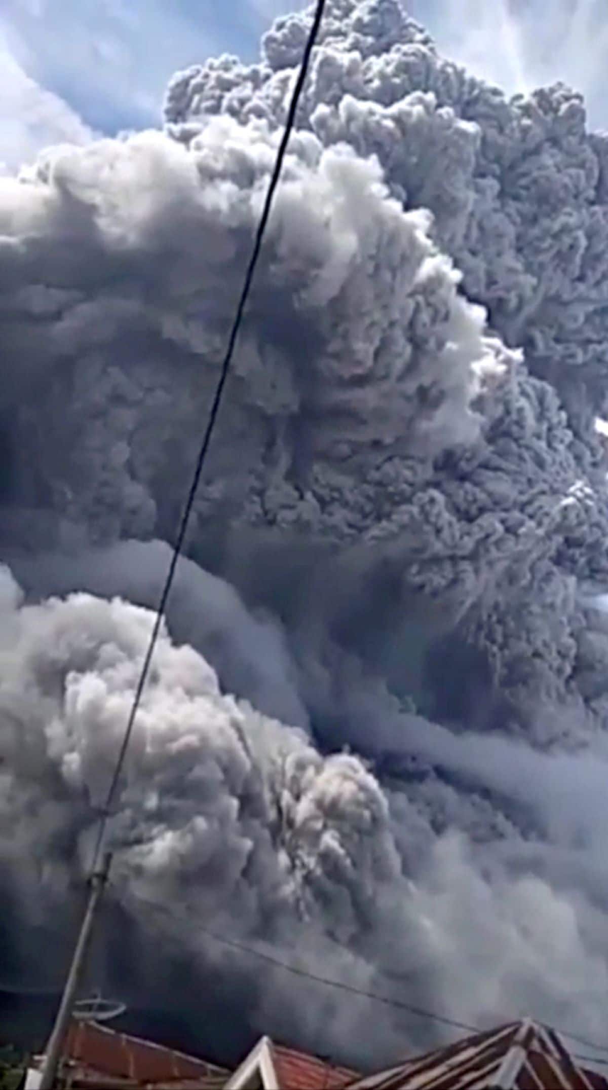 Indonesia volcano spews huge ash cloud in second eruption in three days
